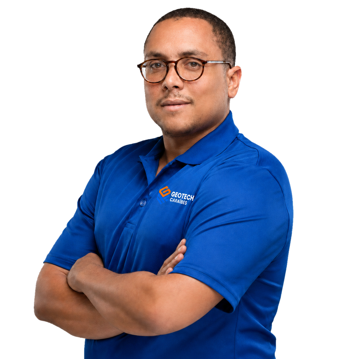 David Pivetta dirigeant de Geotech Caraïbes — expert terrassement VRD Saint-Martin depuis 10+ ans